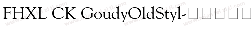 FHXL CK GoudyOldStyl字体转换